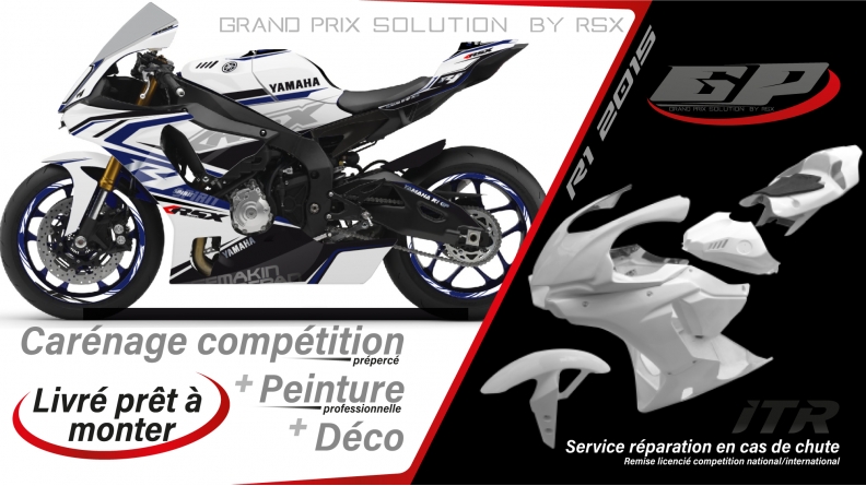 PACK GRAND PRIX YAMAHA R1 2015-19 SPIRIT BLANC