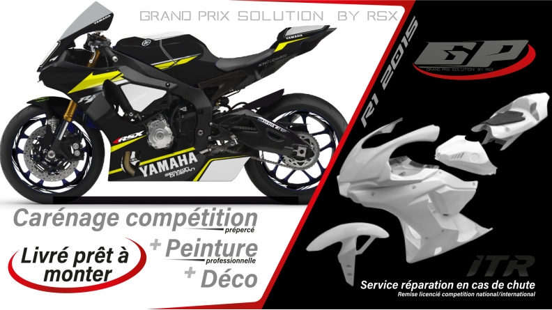 GRAND PRIX PACK YAMAHA R1 2015-19 PRACTICE BLACK