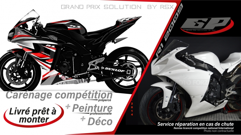 PACK GRAND PRIX YAMAHA R1 2009-2014 KLS NOIR