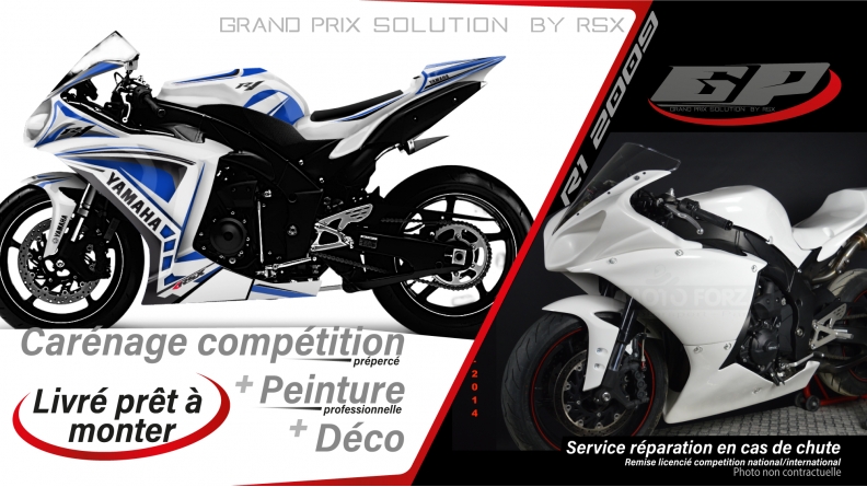 GRAND PRIX PACK YAMAHA R1 2009-2014 SKYLIGHTS-WHITE