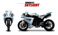 GRAND PRIX PACK YAMAHA R1 2009-2014 SKYLIGHTS-WHITE