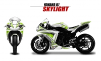 GRAND PRIX PACK YAMAHA R1 2009-2014 SKYLIGHTS-WHITE