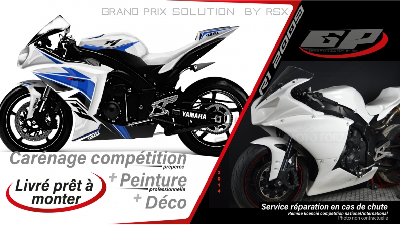 PACK GRAND PRIX YAMAHA R1 2009-2014 SPIRIT-BLANC