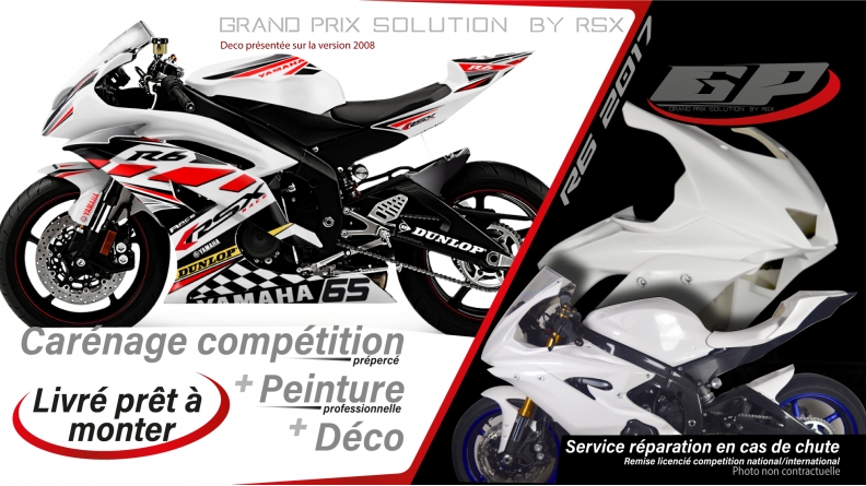 GRAND PRIX PACK YAMAHA R6 2017 KLS WHITE