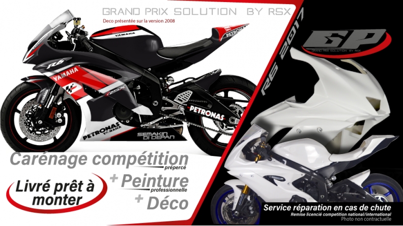 PACK GRAND PRIX YAMAHA R6 2017 LAGUNA SECA NOIR