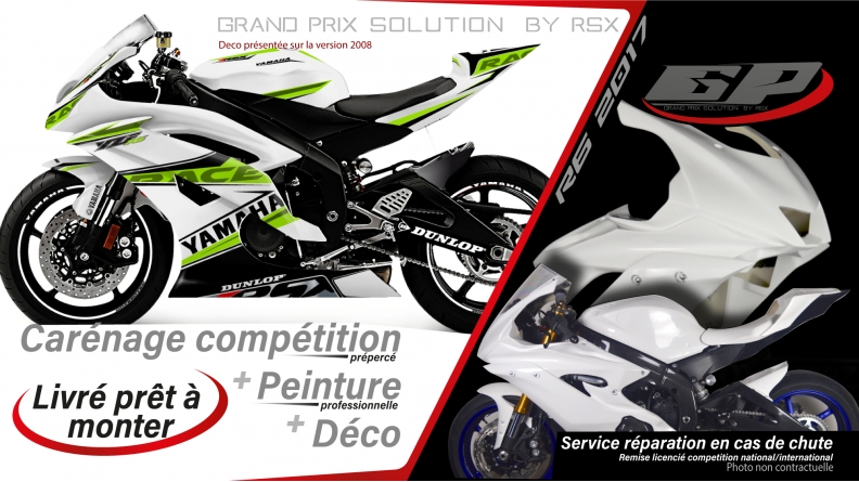 GRAND PRIX PACK YAMAHA R6 2017 RACE WHITE