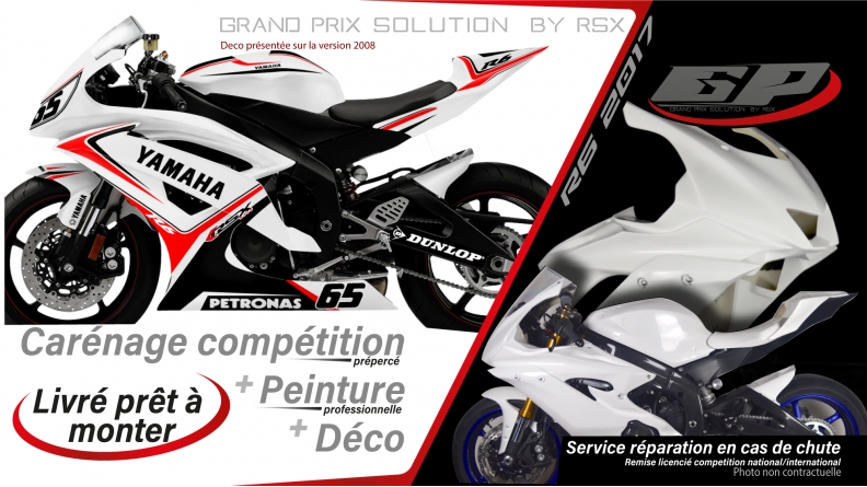 GRAND PRIX PACK YAMAHA R6 2017 VERTIGO WHITE