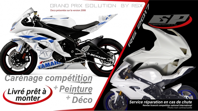 GRAND PRIX PACK YAMAHA R6 2017 VERTIGO WHITE