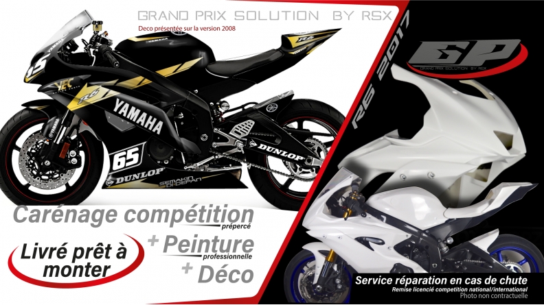 PACK GRAND PRIX YAMAHA R6 2017 PRACTICE NOIR
