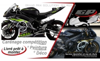 PACK GRAND PRIX YAMAHA R6 2008 et + FUNFLAT NOIR