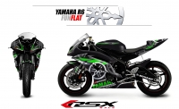 PACK GRAND PRIX YAMAHA R6 2008 et + FUNFLAT NOIR