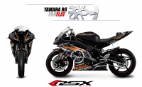 PACK GRAND PRIX YAMAHA R6 2008 et + FUNFLAT NOIR