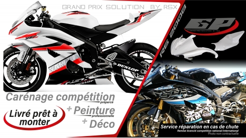 PACK GRAND PRIX YAMAHA R6 2008 et + KLR BLANC