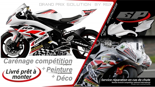 PACK GRAND PRIX YAMAHA R6 2008 et + KLS BLANC