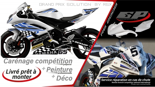 PACK GRAND PRIX YAMAHA R6 2008 et + KLS V2 BLANC