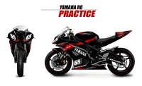 PACK GRAND PRIX YAMAHA R6 2008 et + PRACTICE NOIR