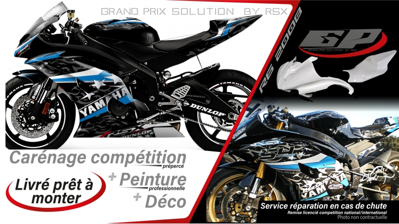 GRAND PRIX PACK YAMAHA 2008 et + KLR R BLACK