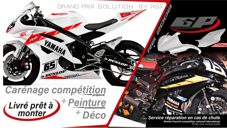 GRAND PRIX PACK YAMAHA 2008 et + PRACTICE WHITE