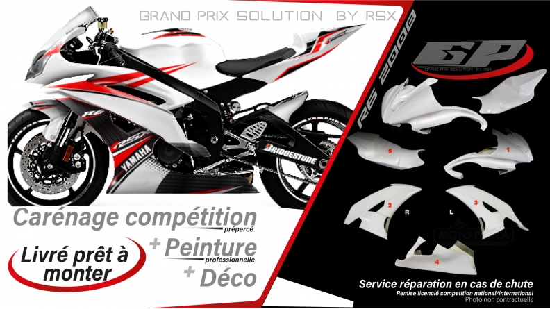 GRAND PRIX PACK YAMAHA 2008 et + XRACE WHITE
