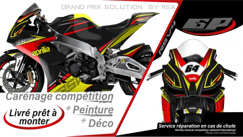 GRAND PRIX PACK APRILIA RSV4-2009 ET +GUNRACE BLACK