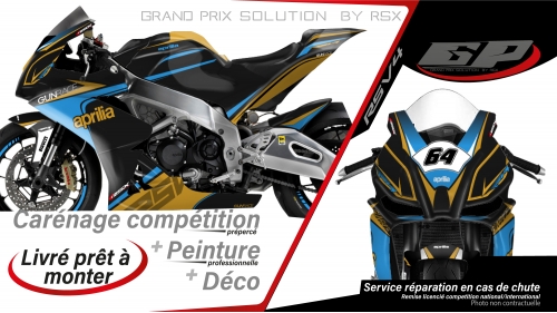 GRAND PRIX PACK APRILIA RSV4-2009 ET +GUNRACE BLACK