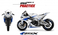 PACK GRAND PRIX APRILIA RSV4-2009 ET + PRACTICE-BLANC
