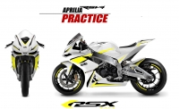 PACK GRAND PRIX APRILIA RSV4-2009 ET + PRACTICE-BLANC