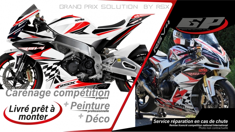 PACK GRAND PRIX APRILIA RSV4-2009 ET + KLS-BLANC