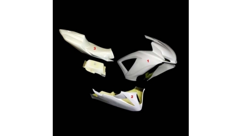 Full poly racing fairing 3 parts fiberglass GSXR600 K8-L0