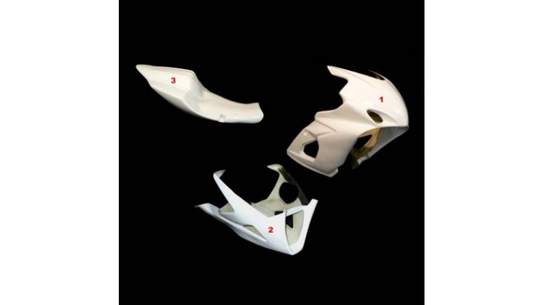 Full poly racing fairing 3 parts fiberglass GSXR1000 K5-K6