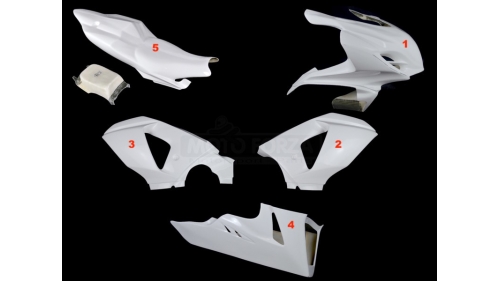 Full poly racing fairing 5 parts fiberglass GSXR1000 2009-2016 K9-L6