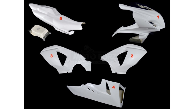 Full poly racing fairing 5 parts fiberglass GSXR1000 2009-2016 K9-L6