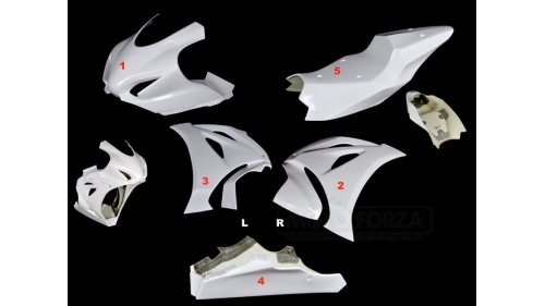 Full poly racing fairing 5 parts fiberglass GSXR1000 2017-2020 L7-M0