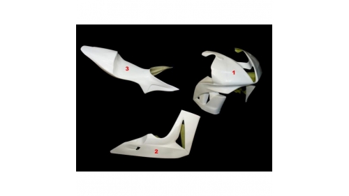 CBR600RR 07-08 fiberglass 3-part full poly fairing