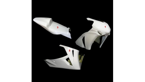 Full poly fairing 3 parts fiberglass CBR1000RR 08-11