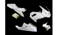 Full poly racing fairing 3 parts fiberglass ZX6RR 07-08 MOTOFORZA