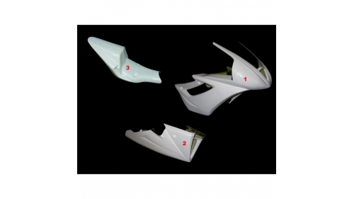 Full poly fairing 3 parts racing fiberglass 675 Daytona 06-12