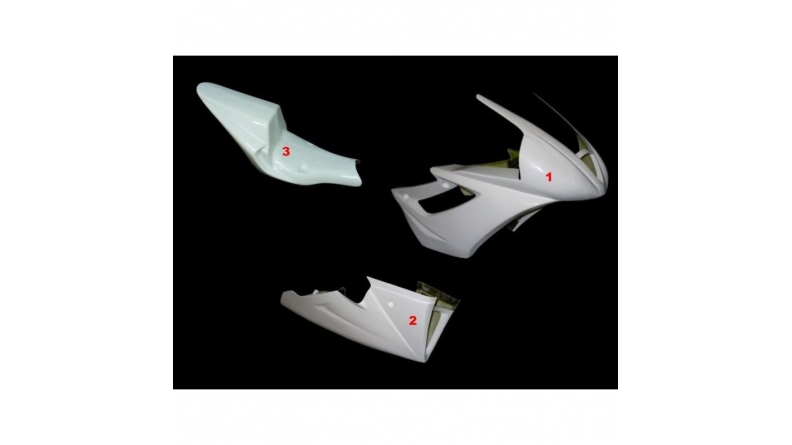 Full poly fairing 3 parts racing fiberglass 675 Daytona 06-12