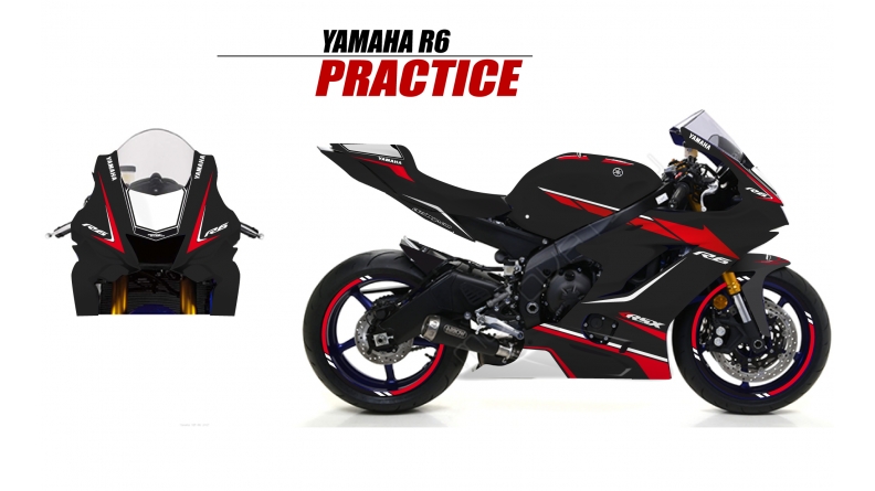 YAMAHA R6 2017 PRACTICE NOIR