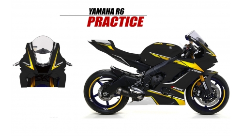 YAMAHA R6 2017 PRACTICE NOIR