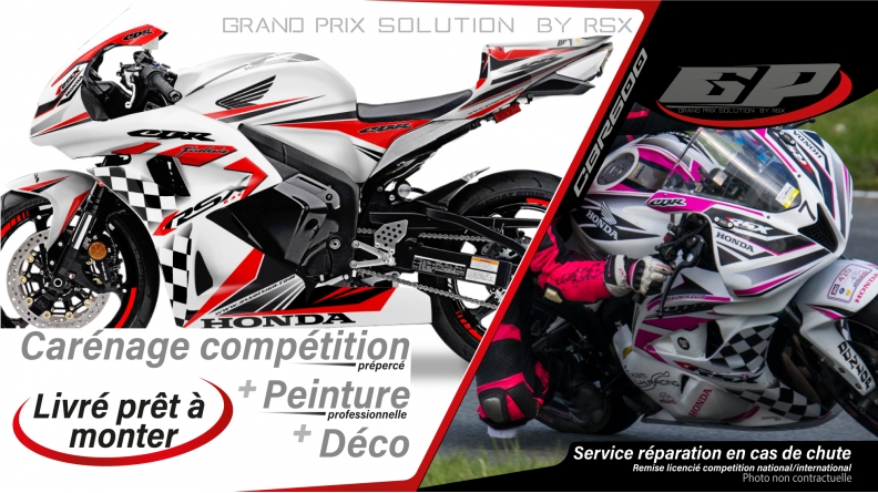 PACK GRAND PRIX CBR600 2007-09 KLS BLANC