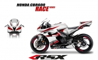 PACK GRAND PRIX CBR600 2007-08 BLANC