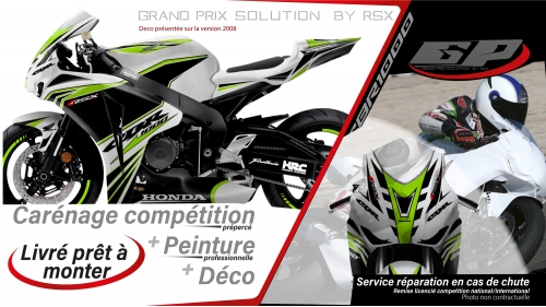 PACK GRAND PRIX CBR1000 2008 KLS BLANC