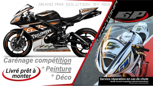 PACK GRAND PRIX TRIUMPH DAYTONA 675 2006-12 RACE NOIR