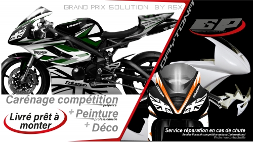 GRAND PRIX PACK TRIUMPH DAYTONA 675 2006-12 KLRR BLACK