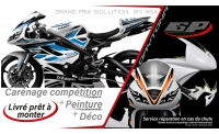 PACK GRAND PRIX TRIUMPH DAYTONA 675 2006-12 KLRR BLANC