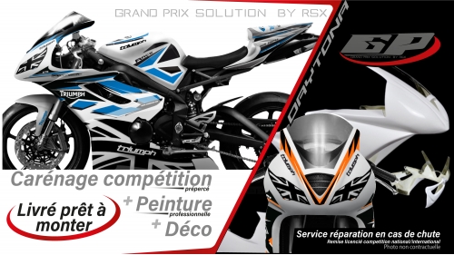 GRAND PRIX PACK TRIUMPH DAYTONA 675 2006-12 KLRR WHITE