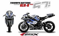 PACK GRAND PRIX TRIUMPH DAYTONA 675 2006-12 KLRR BLANC