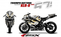 PACK GRAND PRIX TRIUMPH DAYTONA 675 2006-12 KLRR BLANC