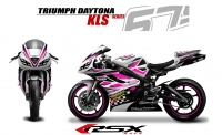 GRAND PRIX PACK TRIUMPH DAYTONA 675 2006-12 KLS WHITE